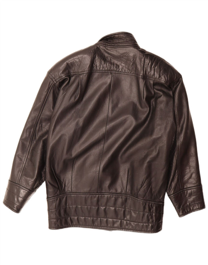 Danier Dame Oversized Læderjakke UK 6 XS Sort