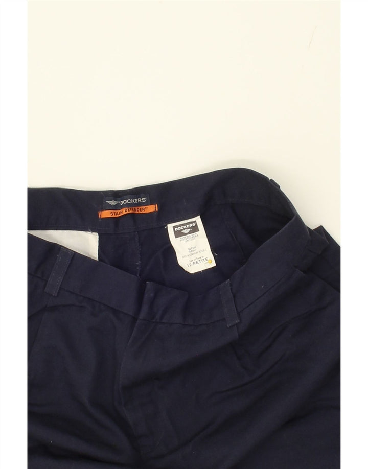 DOCKERS Womens Chino Shorts US 12 Large W30 Navy Blue Cotton Vintage Dockers and Second-Hand Dockers from Messina Hembry 