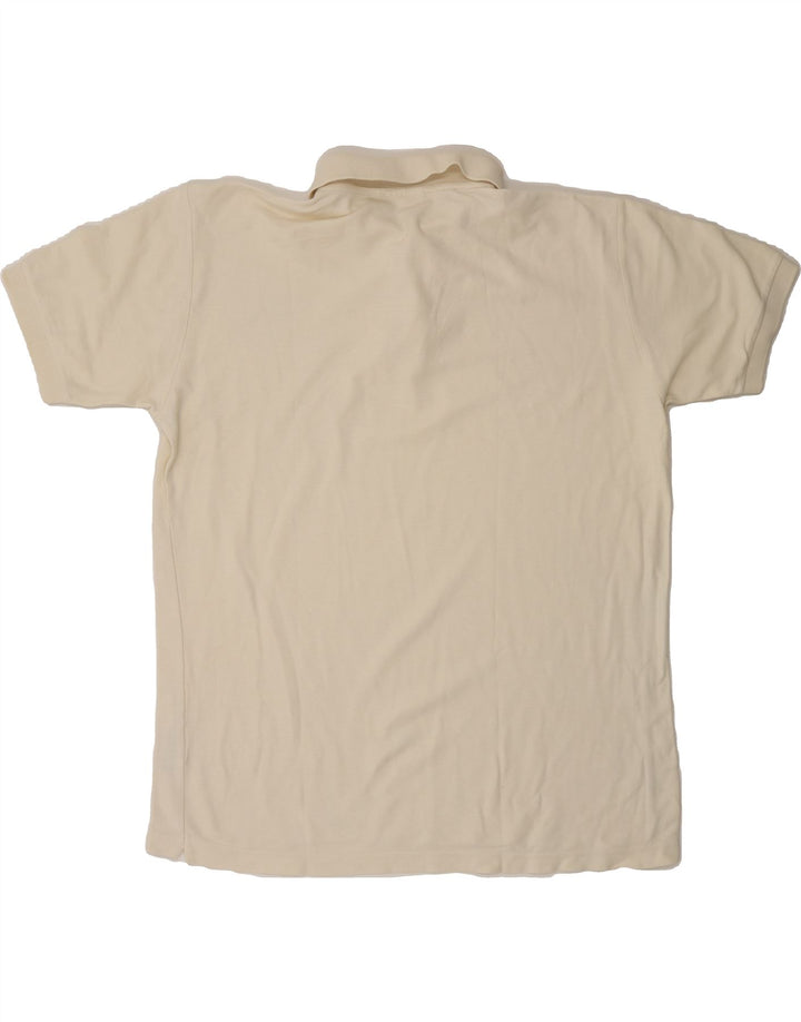 DIADORA Mens Polo Shirt IT 52 Large Off White Cotton Vintage Diadora and Second-Hand Diadora from Messina Hembry 