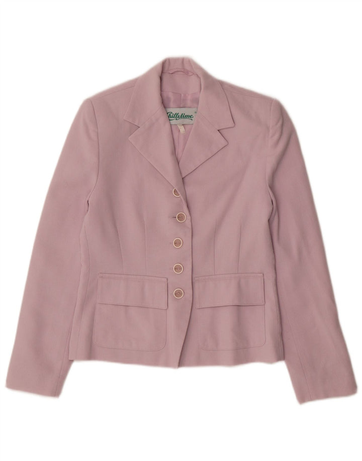 Chillytime Dame 5 Button Blazer Jacket UK 8 Small Pink