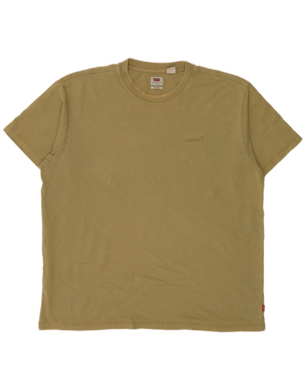 Levi's Herre Relaxed Fit T-Shirt Top Large Khaki