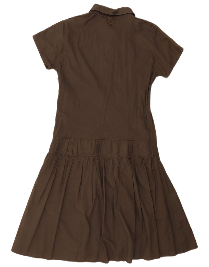 Lee Womens Cargo A-Line Kjole UK 14 Medium Khaki Bomuld