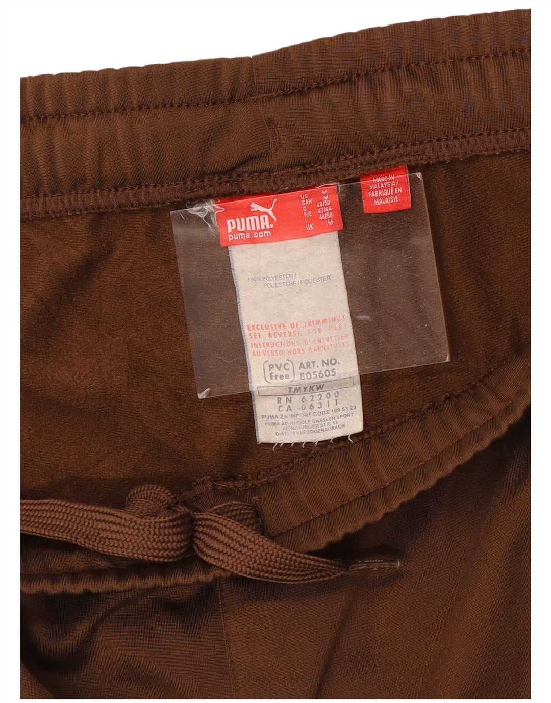 PUMA træningsdragt bukser til kvinder UK 12 Medium Brown Colourblock Polyester