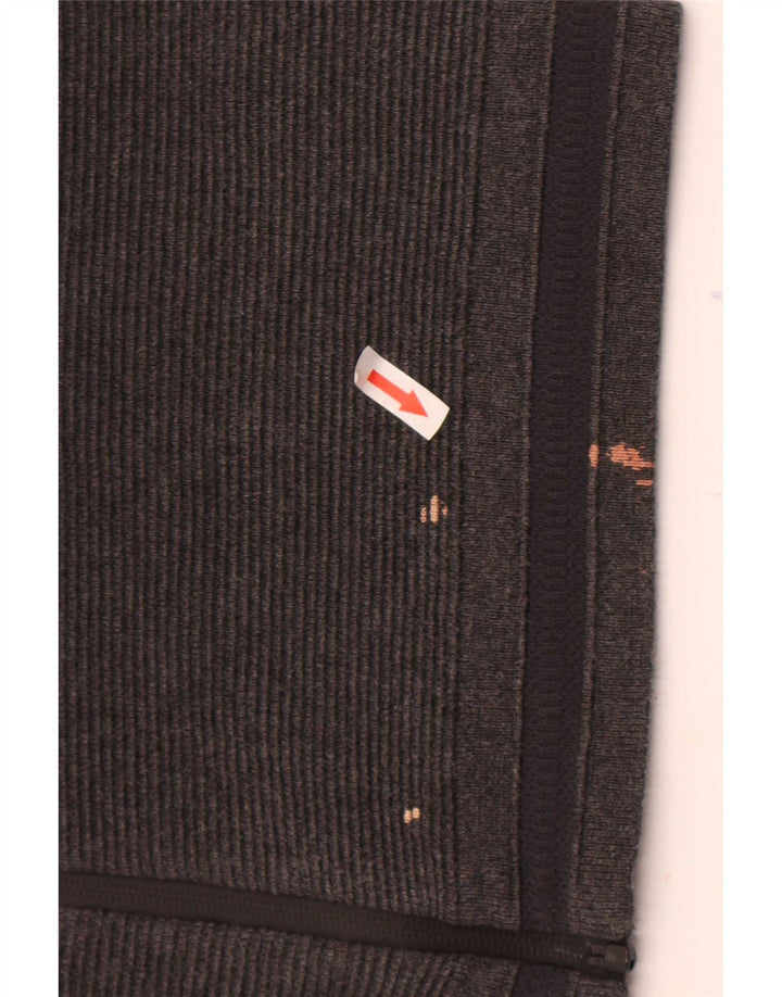 Zara Herre cardigan sweater Stor grå stribet bomuld