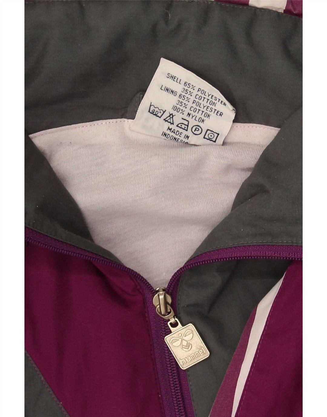 Hummel Herre Pullover Grafisk træningsdragt Top Jakke 2XL Lilla Colourblock