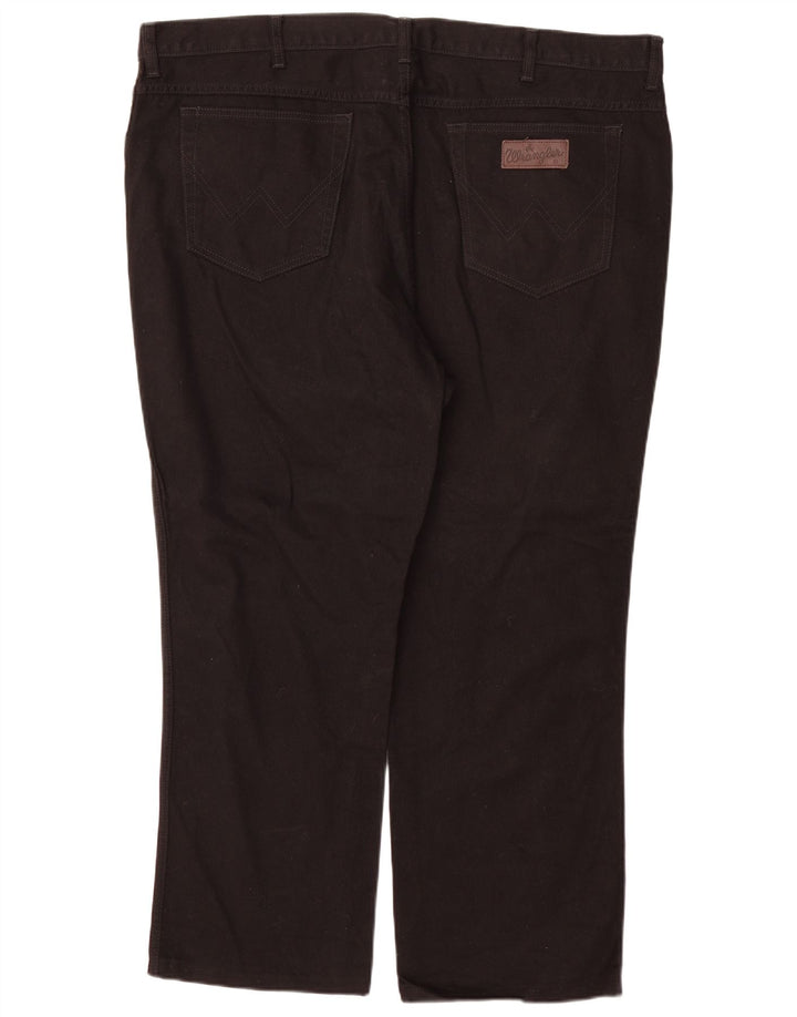 Wrangler Herre Texas Straight Jeans W46 L30 Sort Bomuld