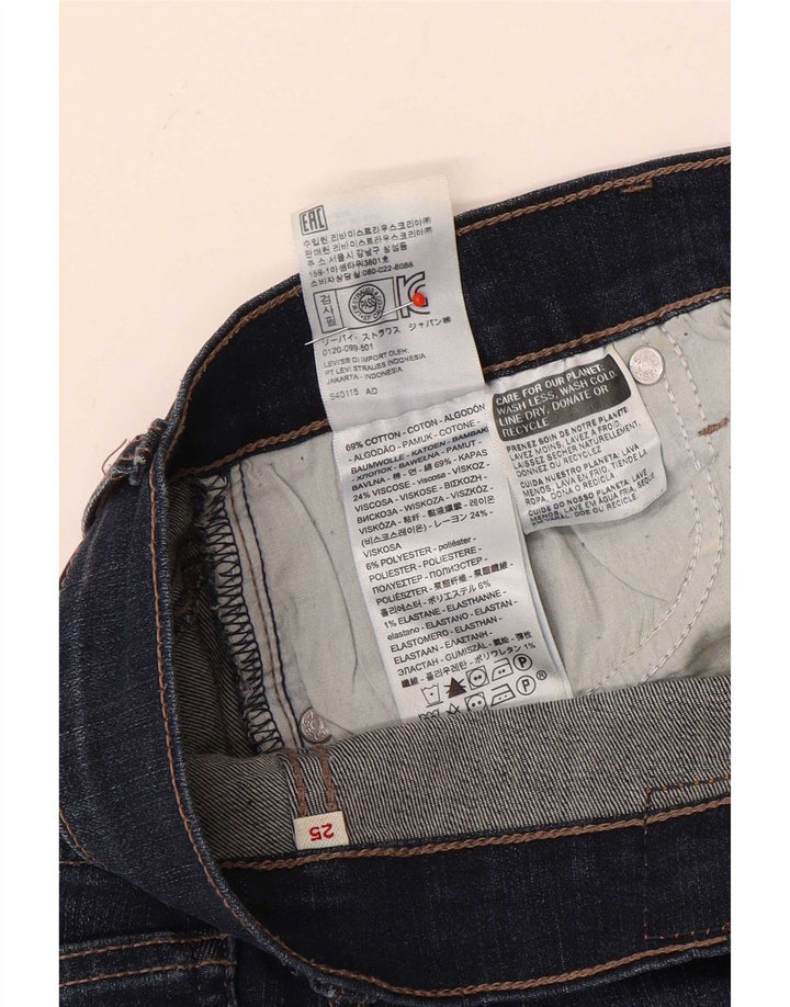 Levi's denimshorts til kvinder W25 XS Marineblå bomuld
