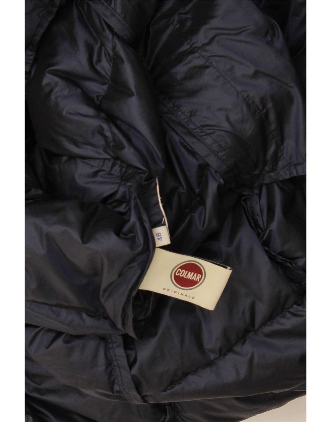 Colmar Dame Hætte Vatteret Frakke IT 48 XL Navy Blue