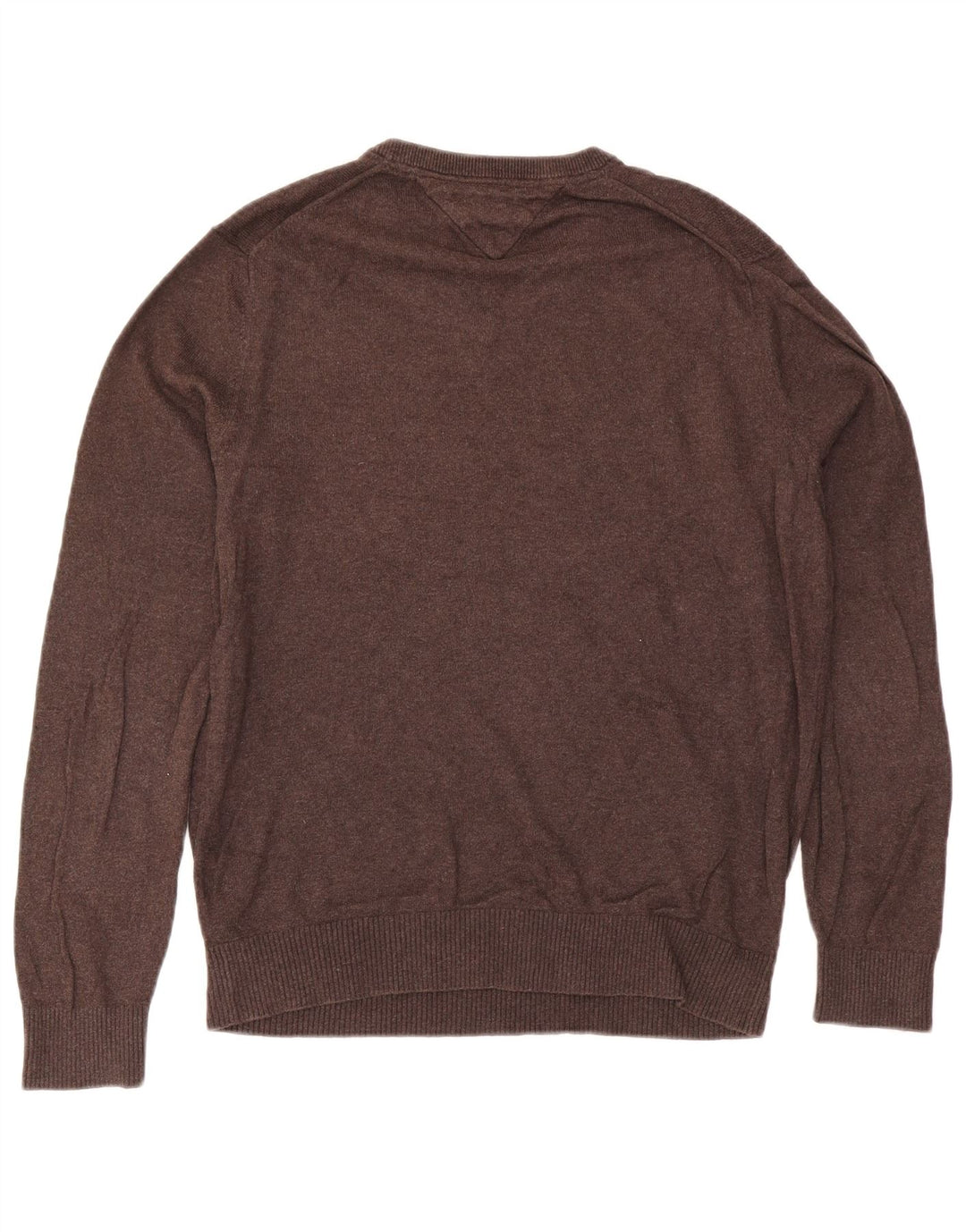 Tommy Hilfiger Herre V-hals sweater lille brun bomuld