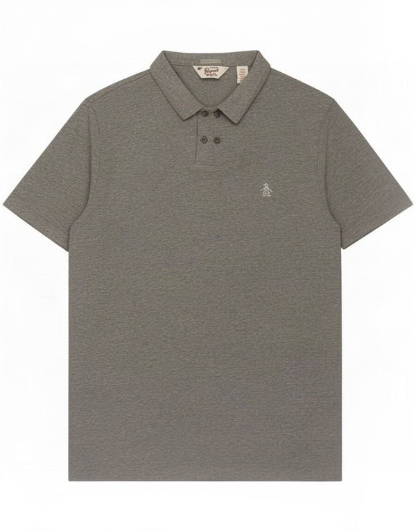Penguin Herre Polo Shirt Stor Grå Bomuld