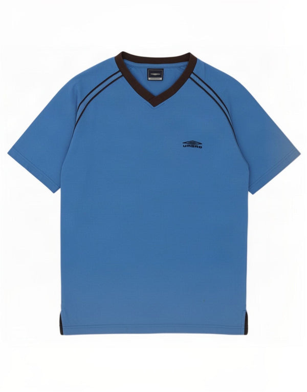 Umbro Herre T-Shirt Top Medium Blå Bomuld