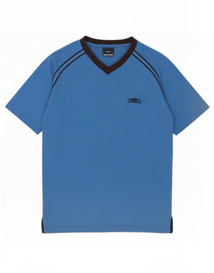 Umbro Herre T-Shirt Top Medium Blå Bomuld