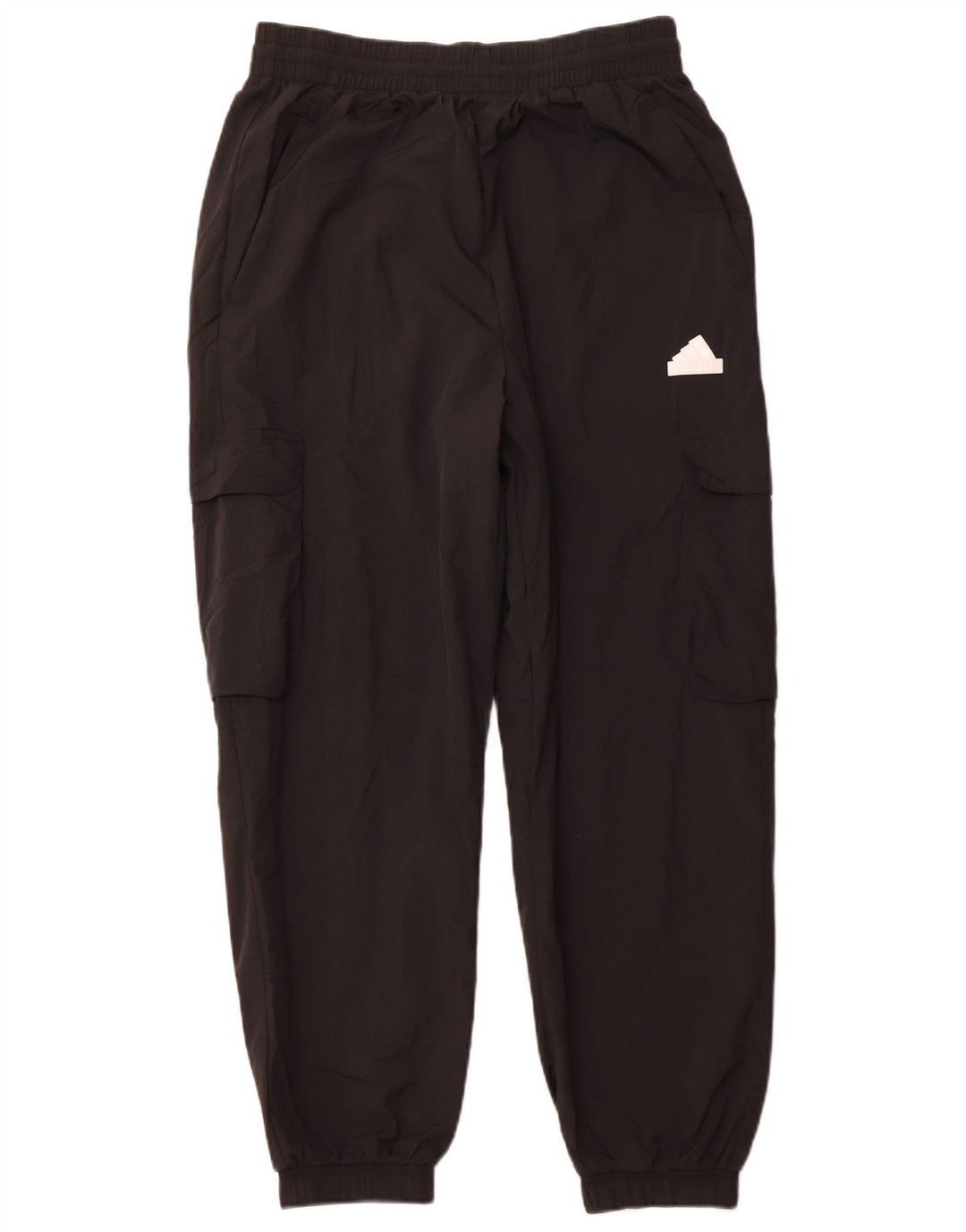 ADIDAS Dame Cargo Træningsdragt Bukser Joggers UK 14 Medium Black