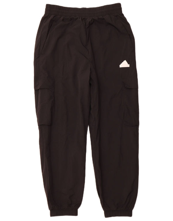 ADIDAS Dame Cargo Træningsdragt Bukser Joggers UK 14 Medium Black