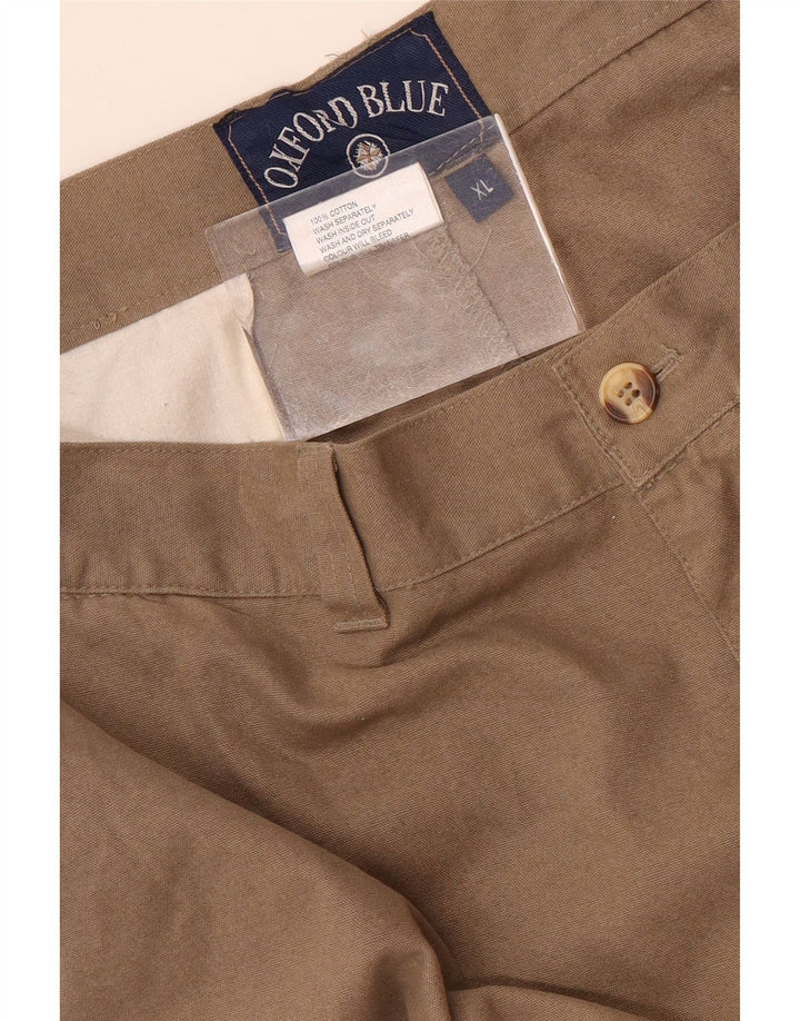 OXFORD BLUE Herre Cargo Shorts XL W38 Beige Bomuld