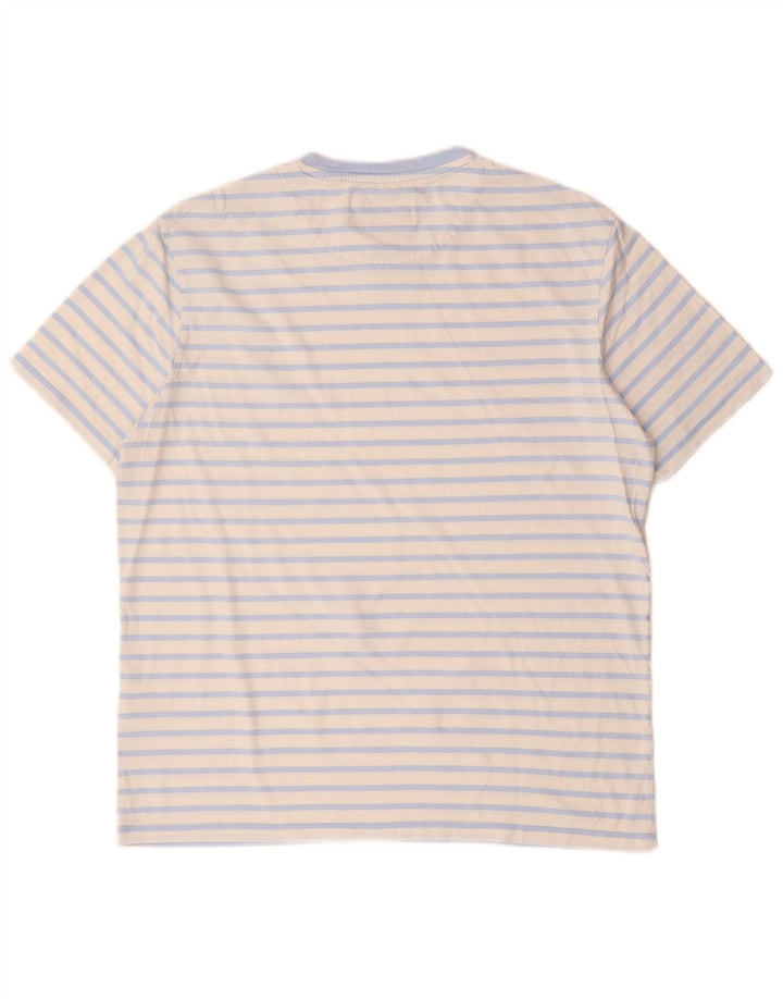 LYLE & SCOTT T-shirt top til kvinder Stor hvid stribet bomuld