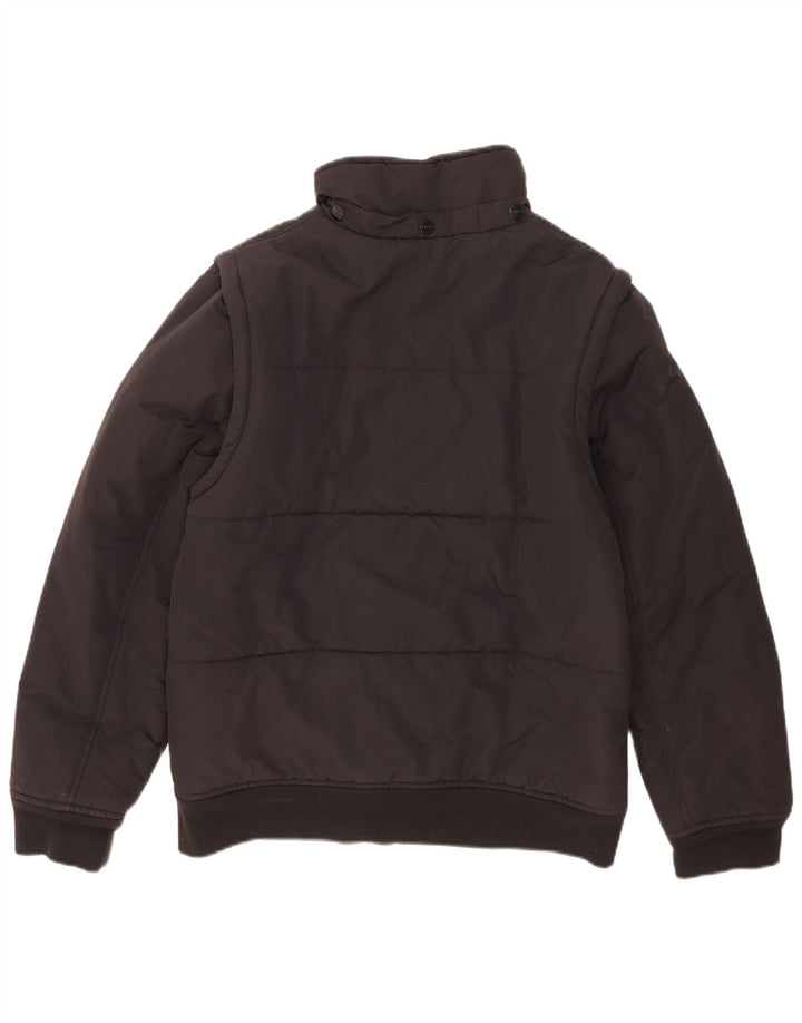 Carhartt Herre polstret jakke UK 38 Medium Sort Nylon
