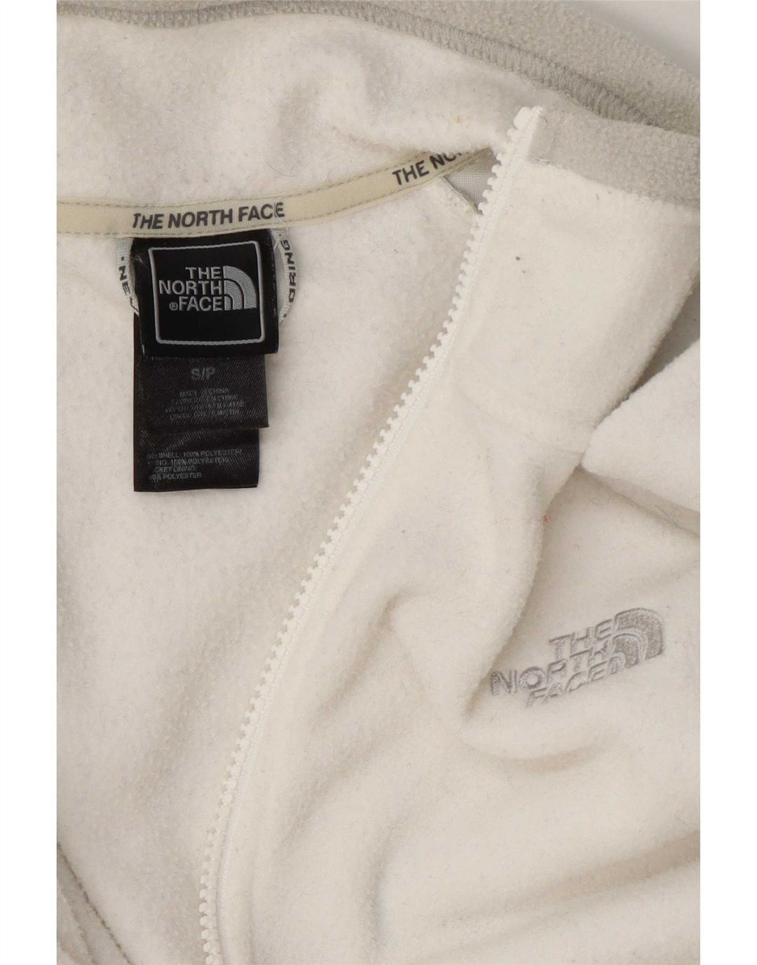 The North Face Fleecejakke til kvinder UK 10 Small White Colourblock Polyester