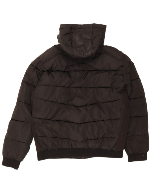 Guess Herre hættepolstret jakke UK 42 XL Sort Polyester