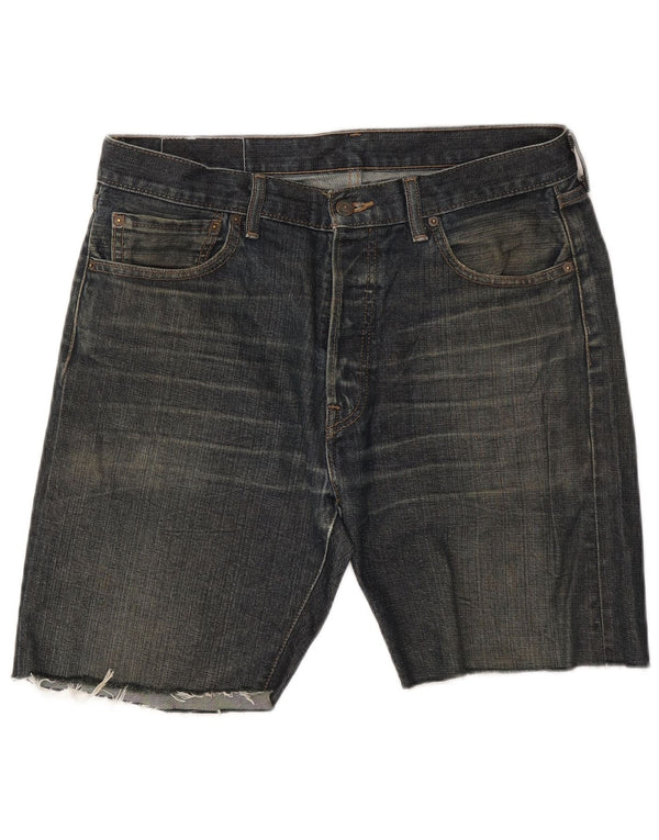LEVI'S Herre 501 denimshorts W34 Stor blå bomuld