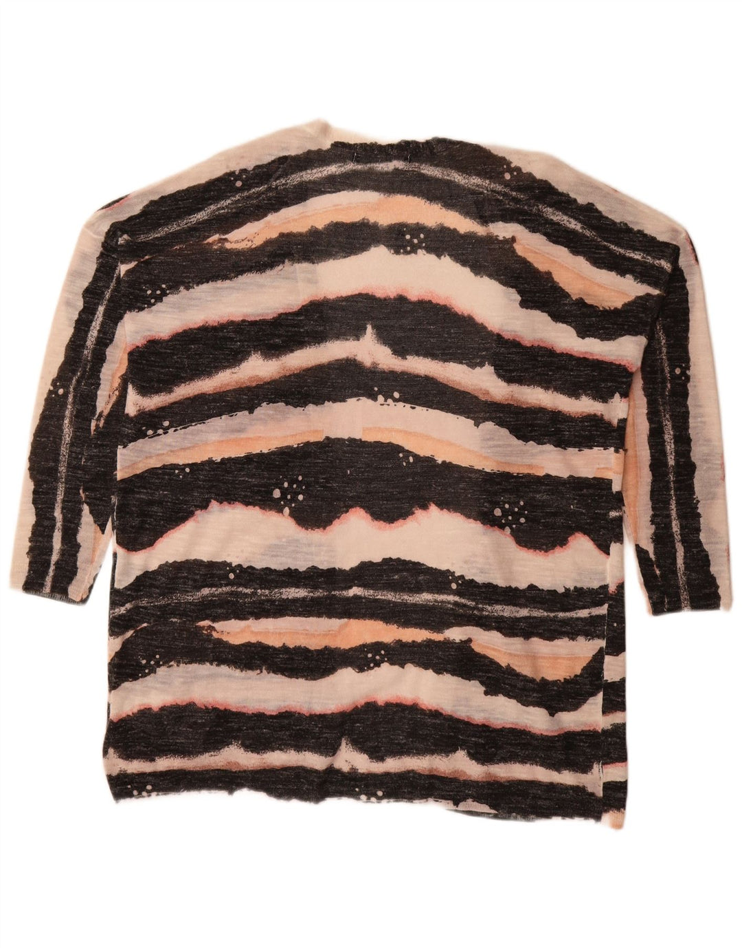 Marks & Spencer dame cardigan sweater med 3/4 ærmer UK 14 Medium Sort