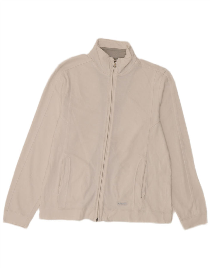 Champion Womens træningsdragt Topjakke UK 14 Medium White Bomuld