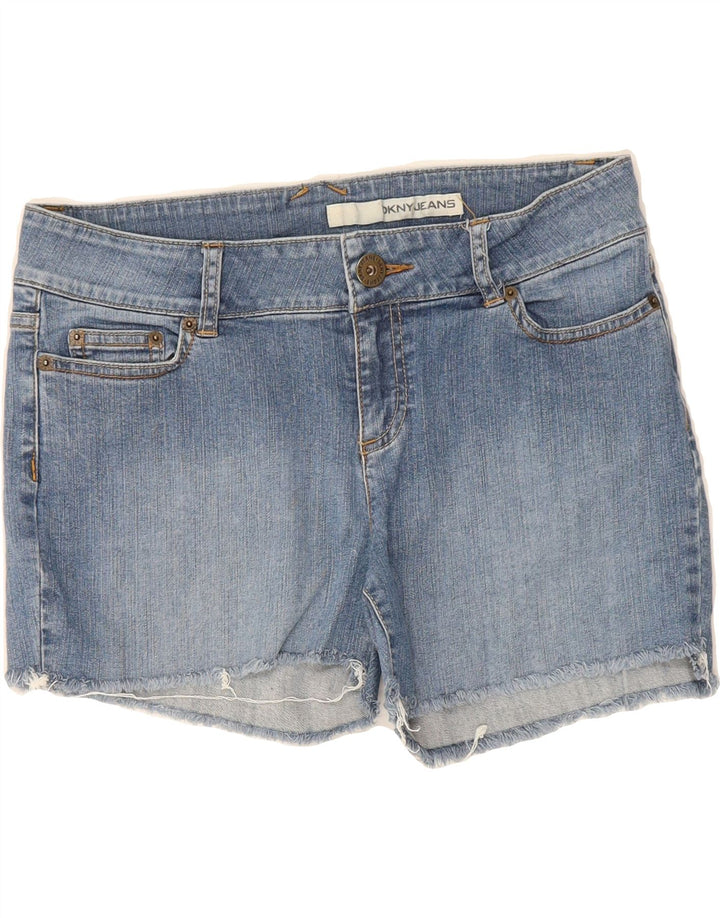 DKNY Womens Denim Shorts US 10 Large W30  Blue Cotton Vintage Dkny and Second-Hand Dkny from Messina Hembry 