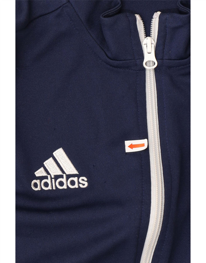 ADIDAS Mens Aeroready Tracksuit Top Jacket Small Navy Blue Polyester