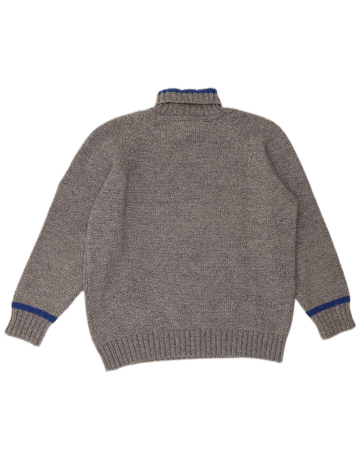 Murphy & Nye Herre rullehals sweater Stor grå uld