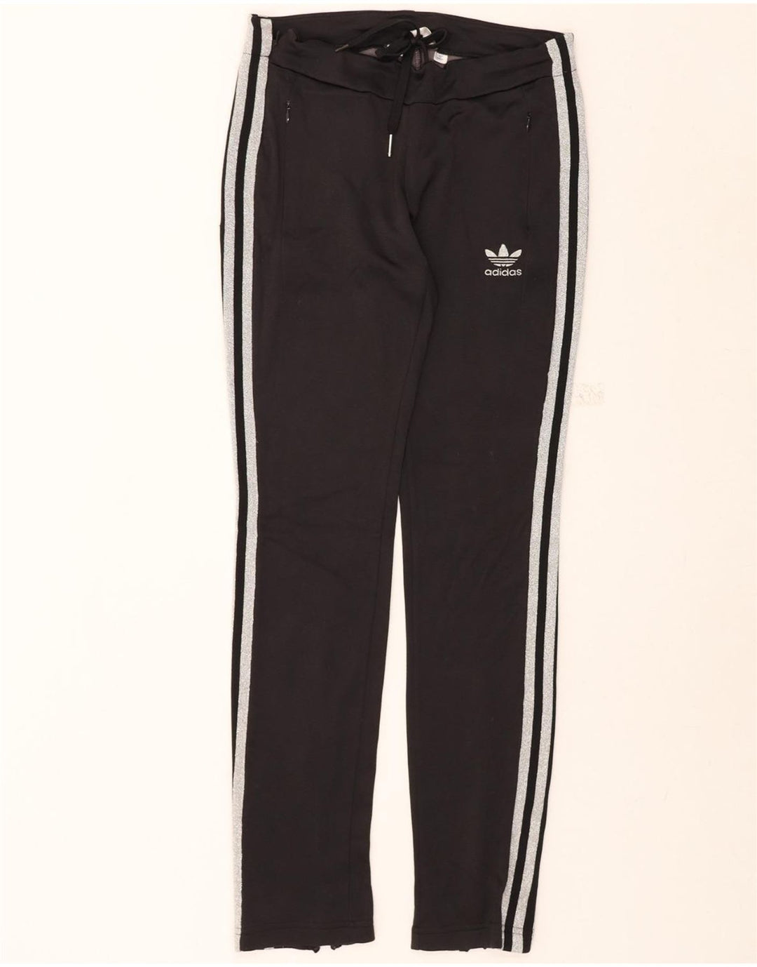 ADIDAS Womens Tracksuit Trousers IT 42 Medium Black Polyamide Vintage Adidas and Second-Hand Adidas from Messina Hembry 