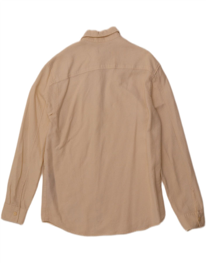 PULL & BEAR Herreskjorte lille råhvid bomuld