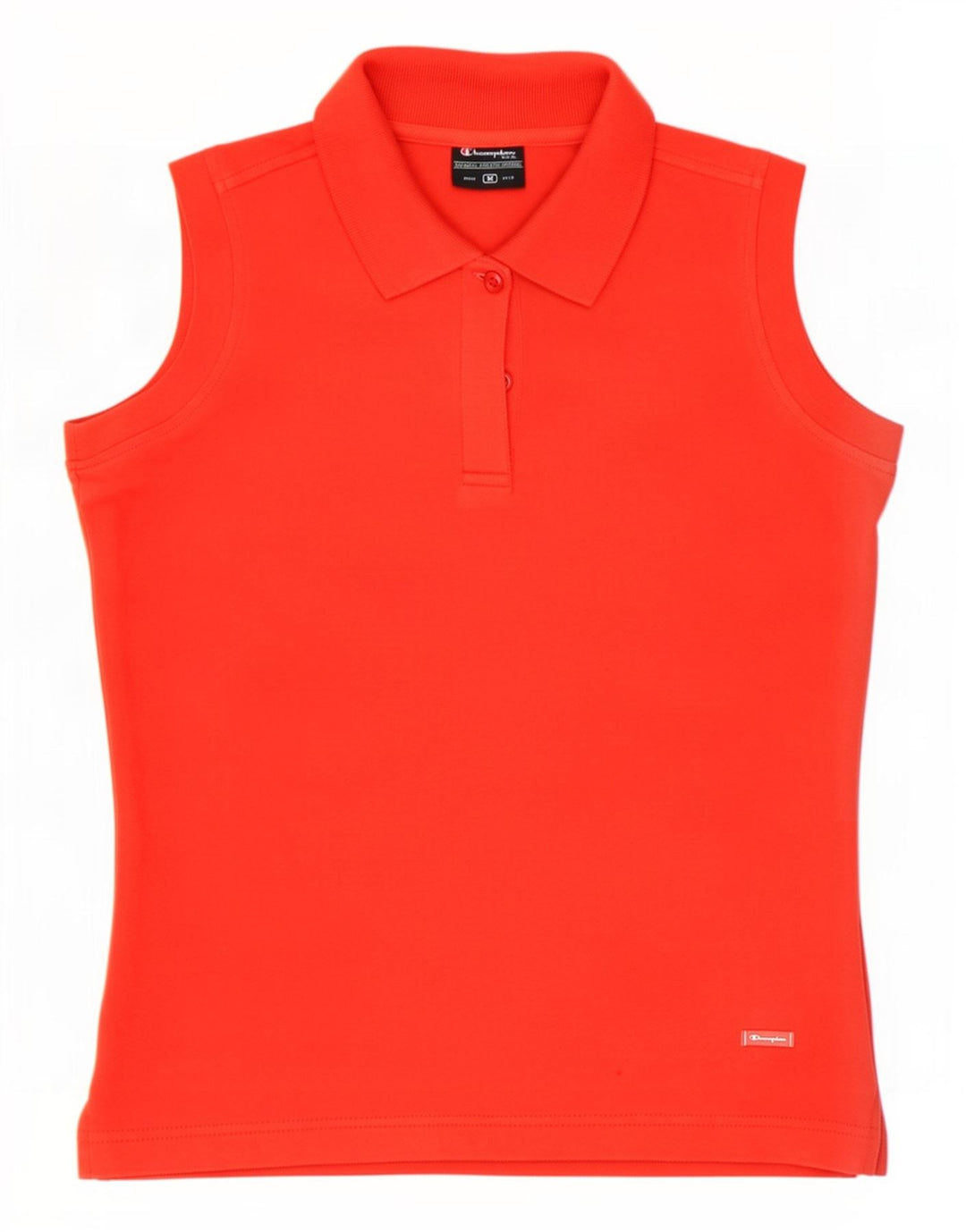 Champion Dame Polo Shirt UK 12 Medium Rød