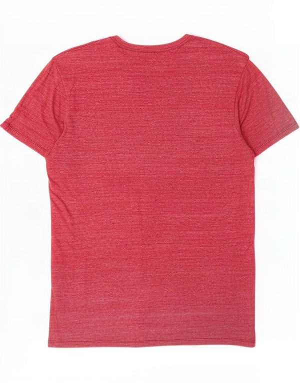 Levi's Herre T-Shirt Top Medium Rød Flecked Bomuld