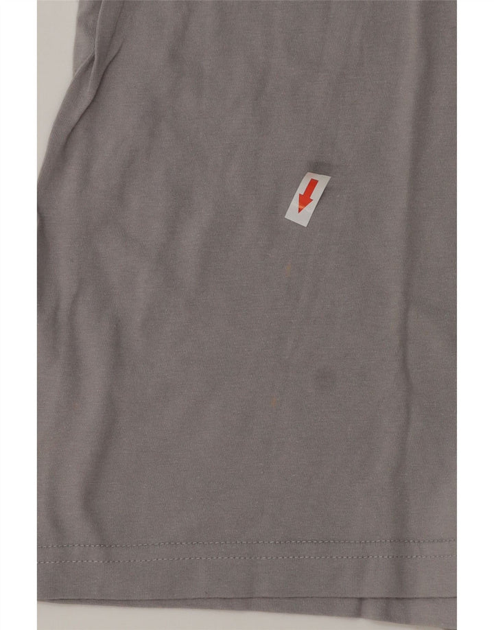 Kappa Herre T-Shirt Top 2XL Grå Bomuld