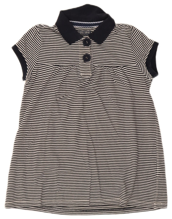Polo Ralph Lauren pigekjole 6-7 år Lille marineblå nålestribet bomuld