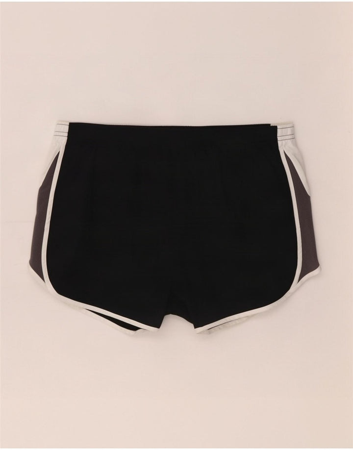 Nike Dame Dri Fit sportsshorts UK 14 Medium Sort Colourblock Polyester