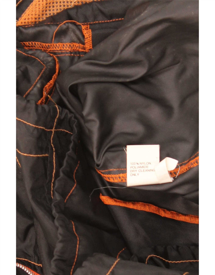 Vintage Regnjakke til mænd UK 42 XL Sort Colourblock Nylon