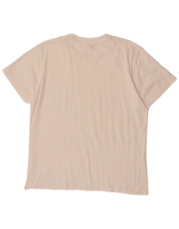 Fila Herre T-Shirt Top XL Off White