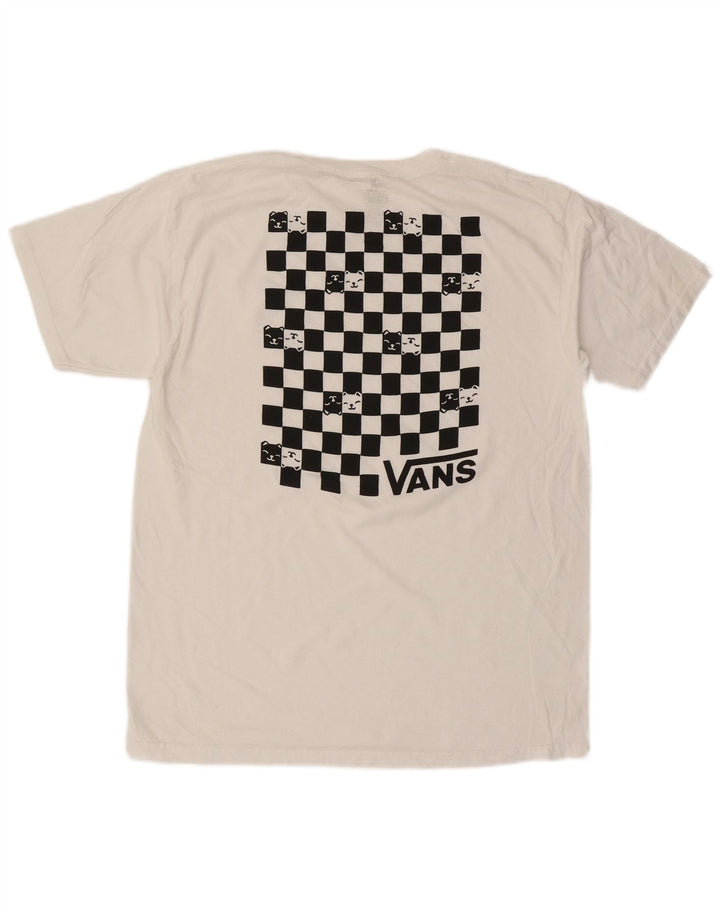 Vans Herre Grafisk T-Shirt Top Medium White