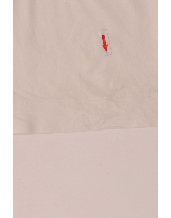 Emporio Armani Herre T-Shirt Top Medium White Colourblock Lyocell