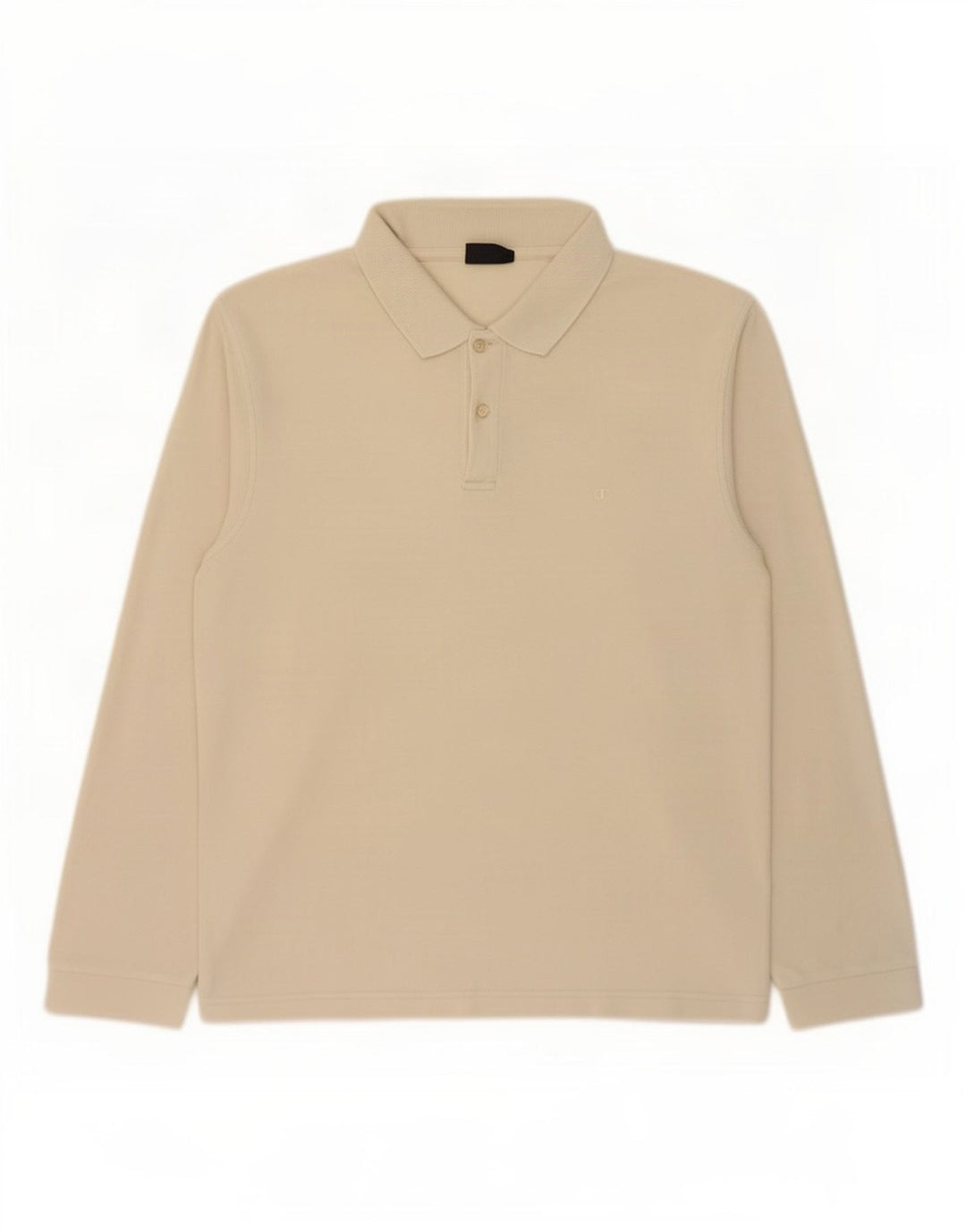 Champion Langærmet Polo Shirt til mænd Medium Beige Bomuld