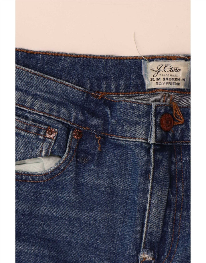 J. Crew Kvinde Kæreste Distressed Slim Jeans W28 L26 Blå