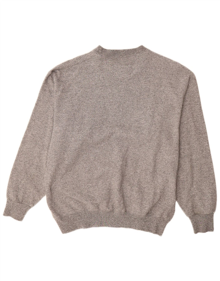 Champion Herre Grafisk Sweatshirt Jumper Medium Grey Flecked Bomuld