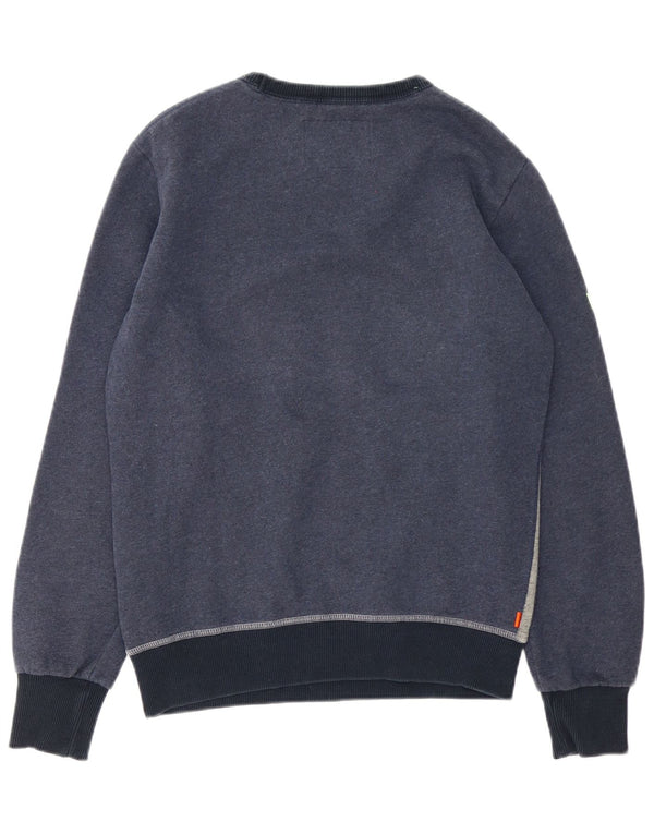 Superdry grafisk sweatshirt til mænd Medium Marineblå Colourblock Bomuld