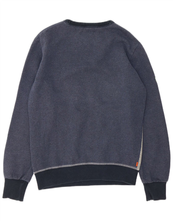 Superdry grafisk sweatshirt til mænd Medium Marineblå Colourblock Bomuld