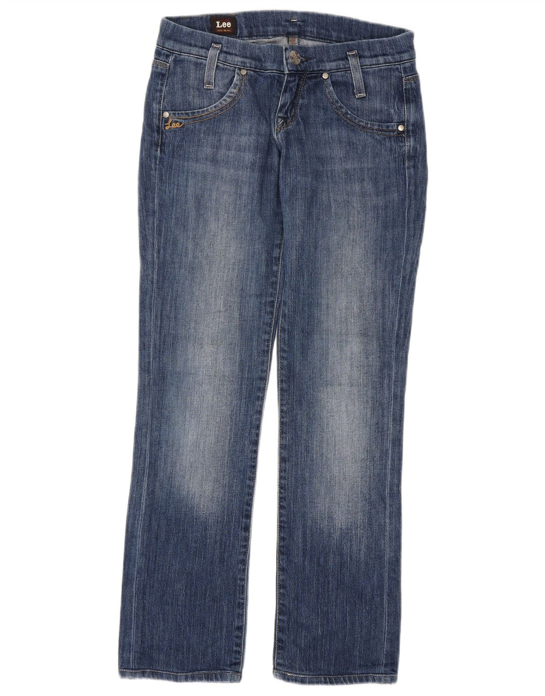 LEE Dame Lynn Bootcut Jeans W25 L29 Blå Bomuld
