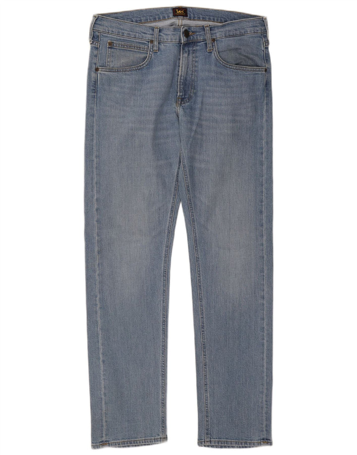 Lee Mens Daren Zip Fly Slim Jeans W32 L32 Blå Bomuld