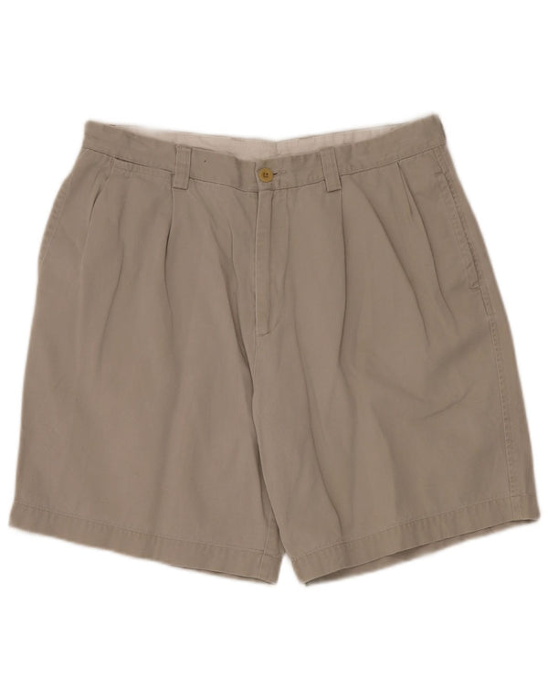 NAUTICA Herre Classic Fit Pegged Chino Shorts W36 Large Grå Bomuld