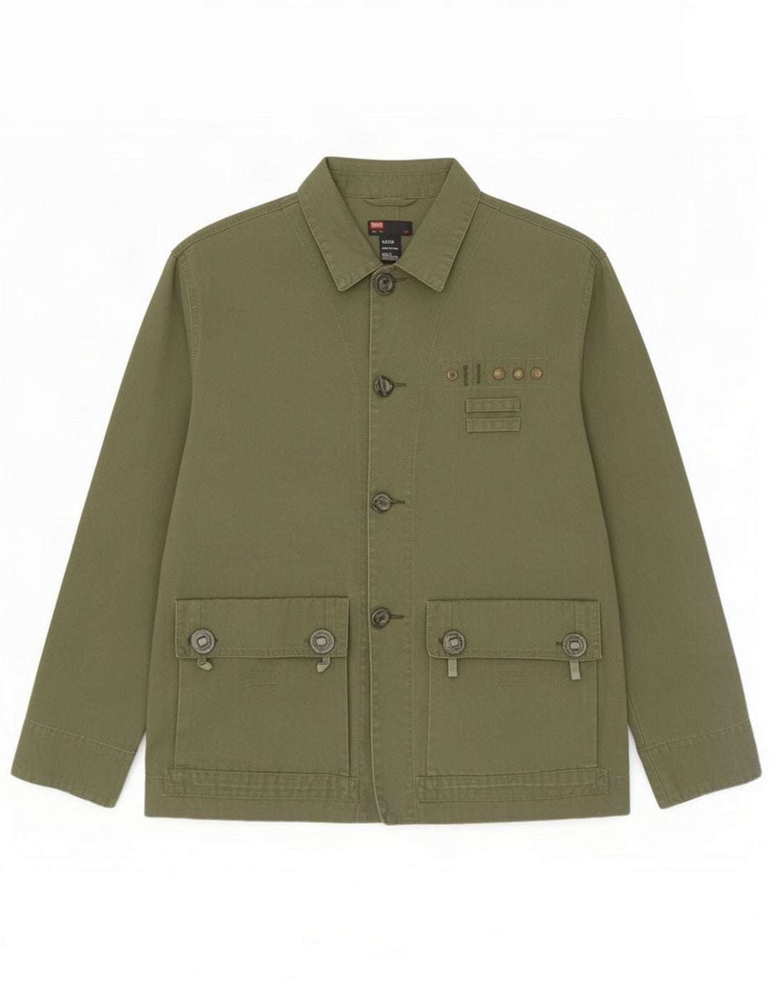 Diesel Herre Utility Jacket UK 42 XL Grøn Bomuld