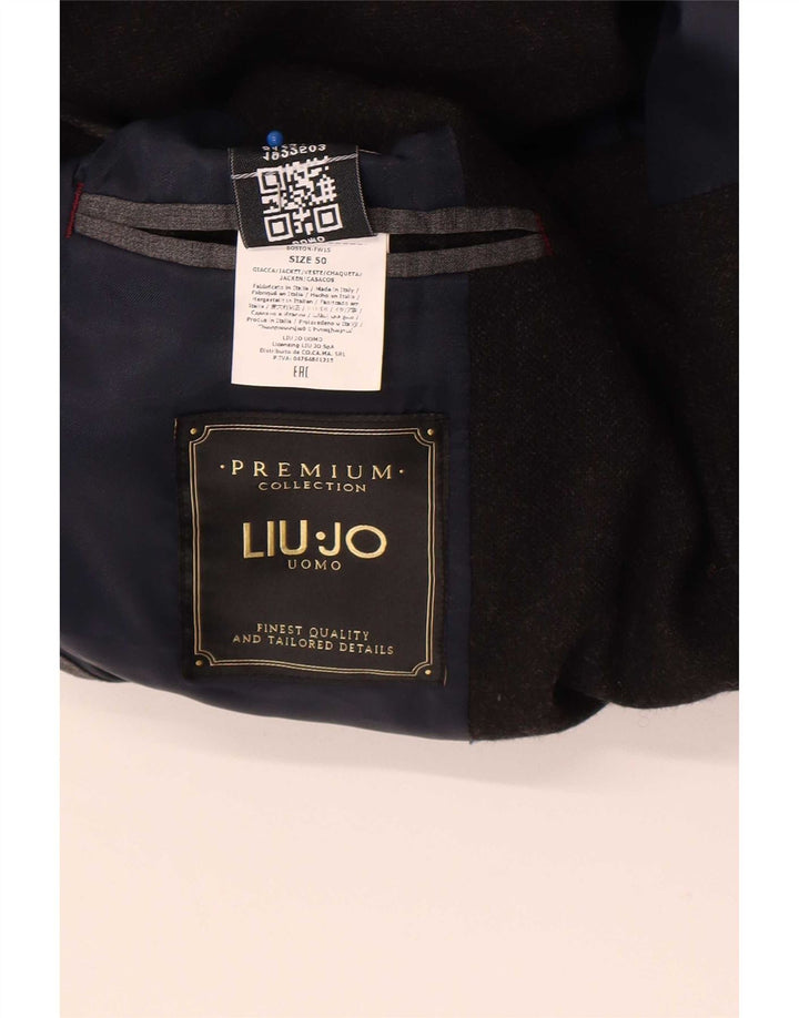 Liu Jo Herre 2-knaps blazerjakke IT 50 Stor sort polyester